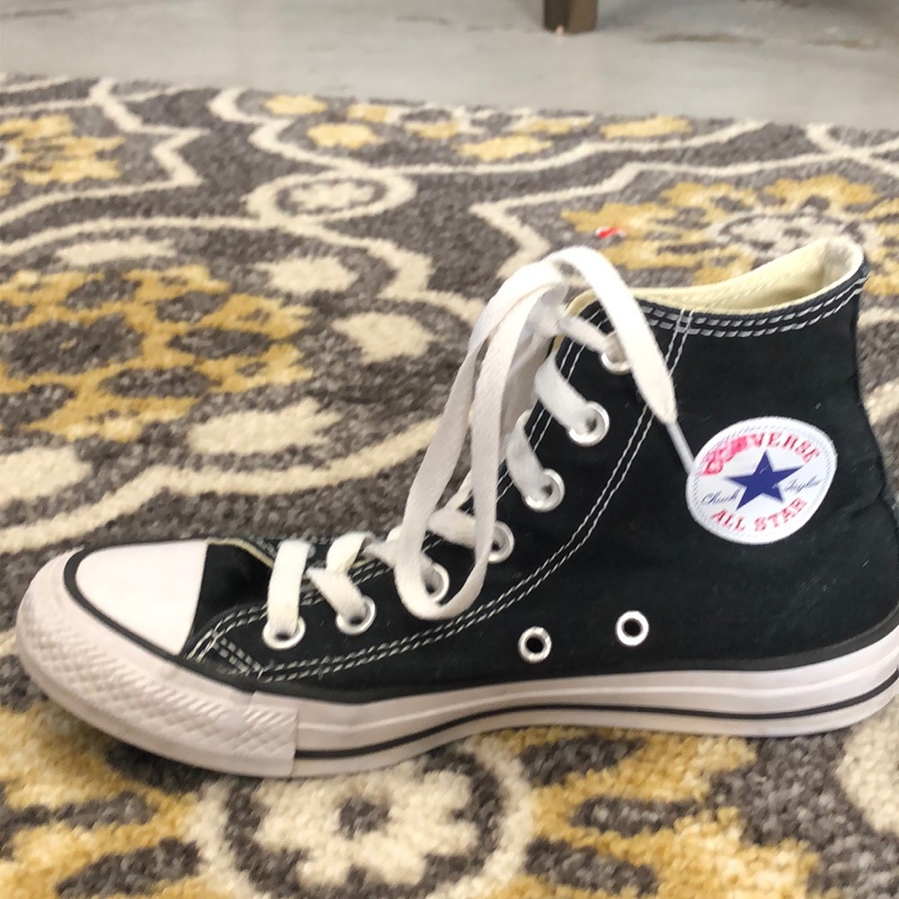 Converse black high tops